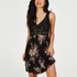 Nora Lace Slip Dress, Black