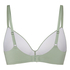 Mona padded non-underwired bra, Green