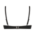 Scallop non-padded underwire bikini top, Black
