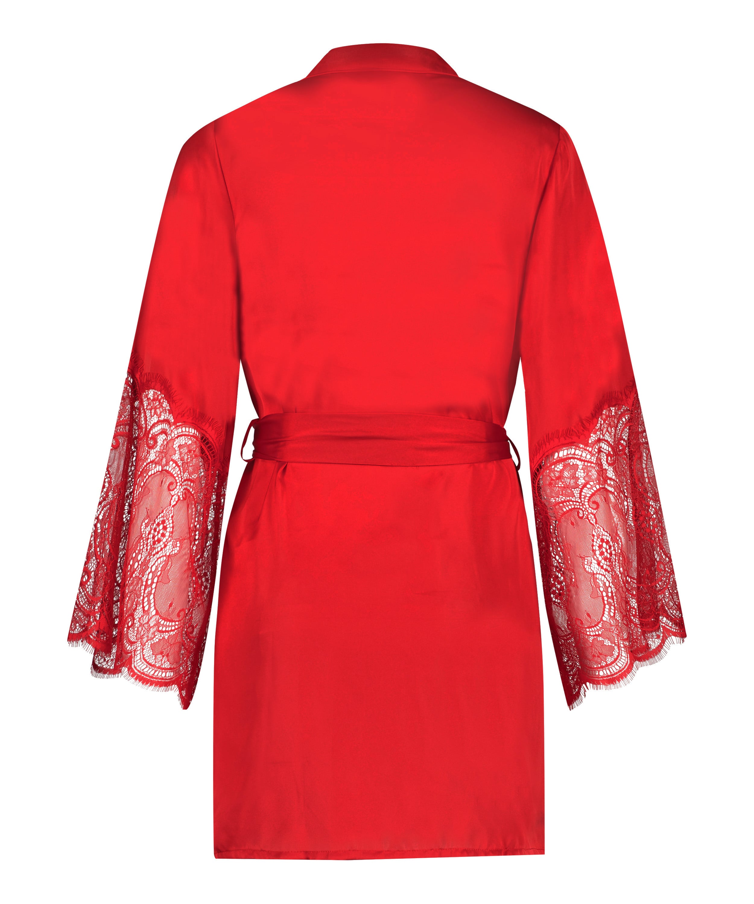 Satin Kimono, Red, main