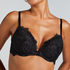 Char Padded Underwired Maximizer Bra, Black