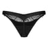 Olivia Highleg Thong, Black