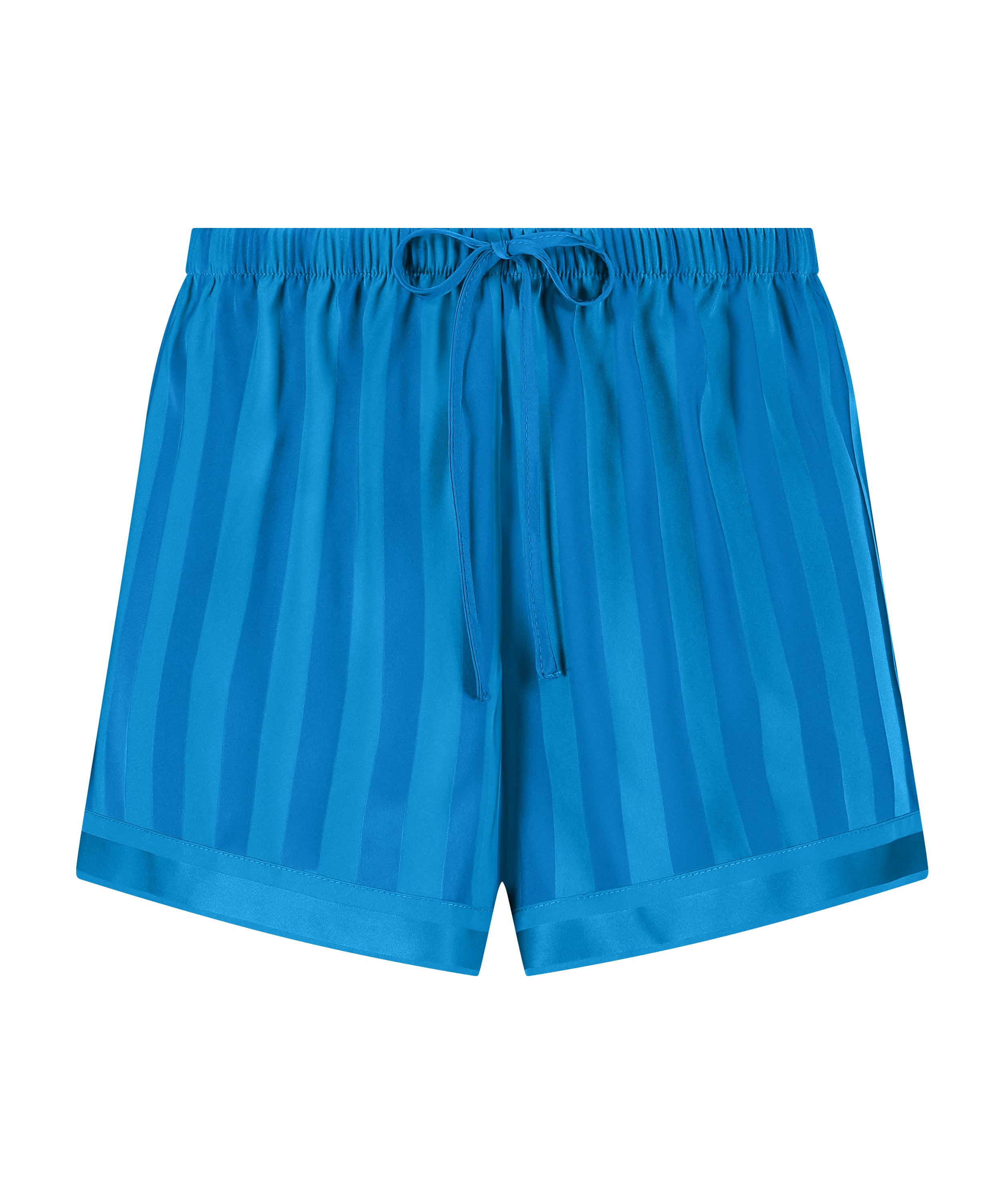 Satin pyjama shorts, Blue, main