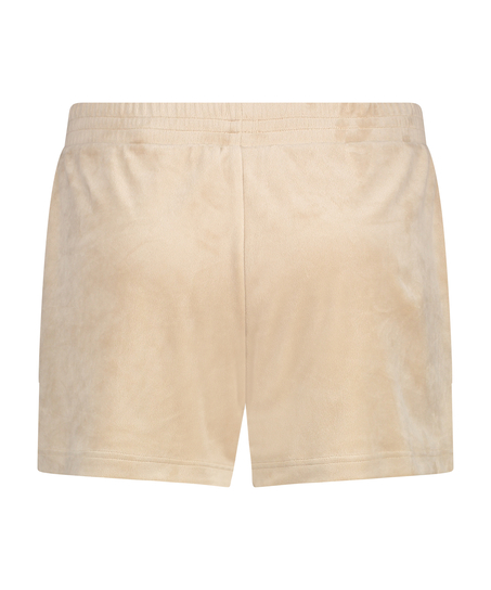 Velvet Pocket shorts, Beige
