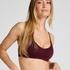 Dide Triangle Bralette, Red