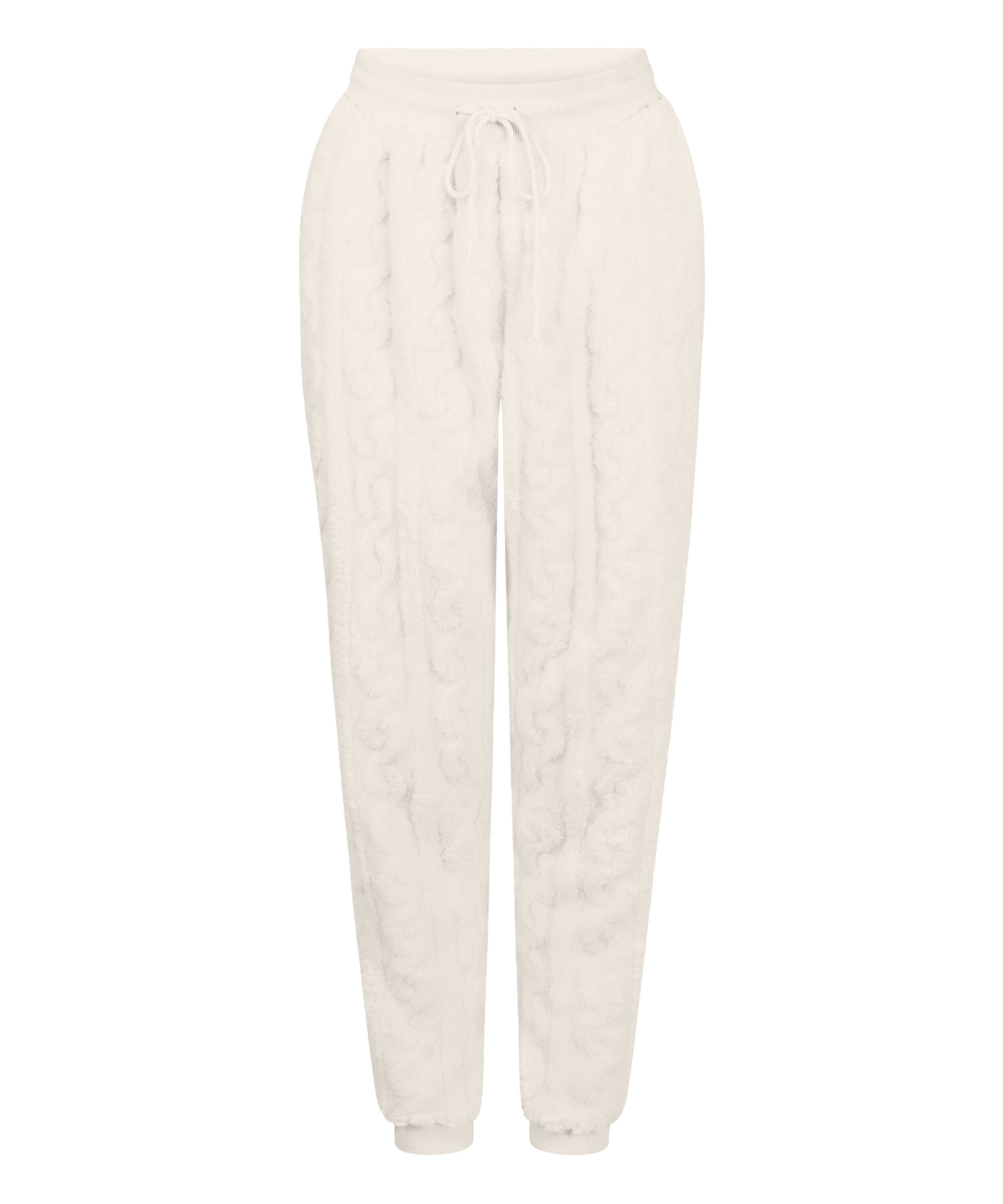 Jogger Cable Fleece, White
