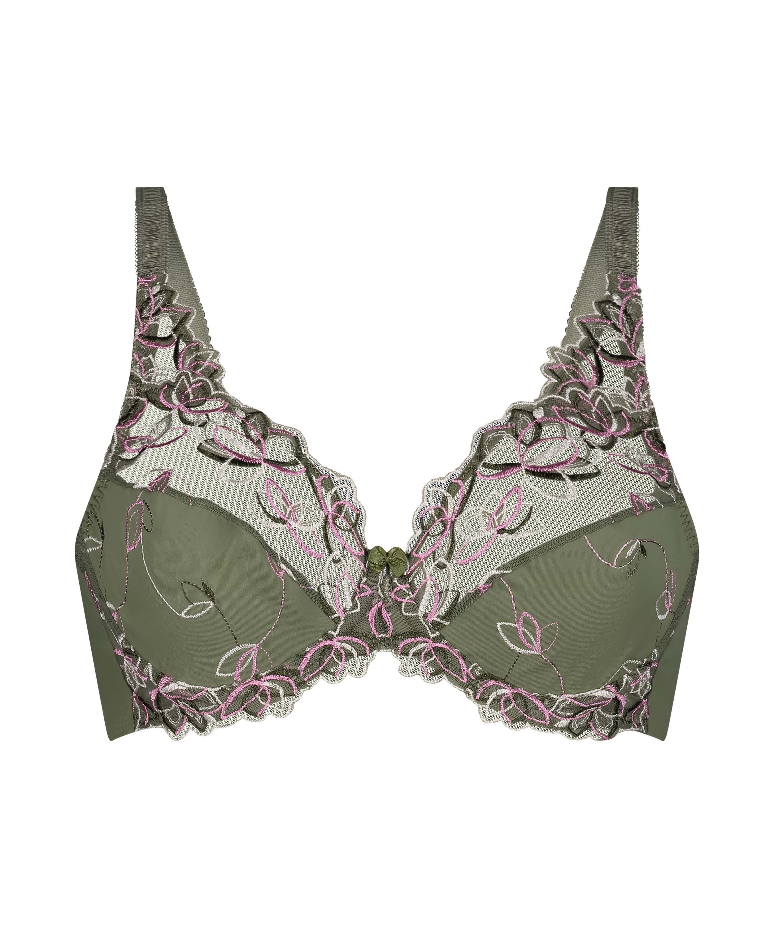 Diva Non-Padded Underwired Bra, Green, main