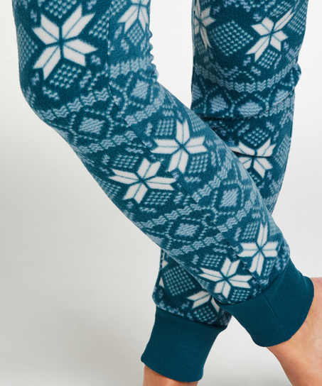Micro Fleece Leggings, Blue