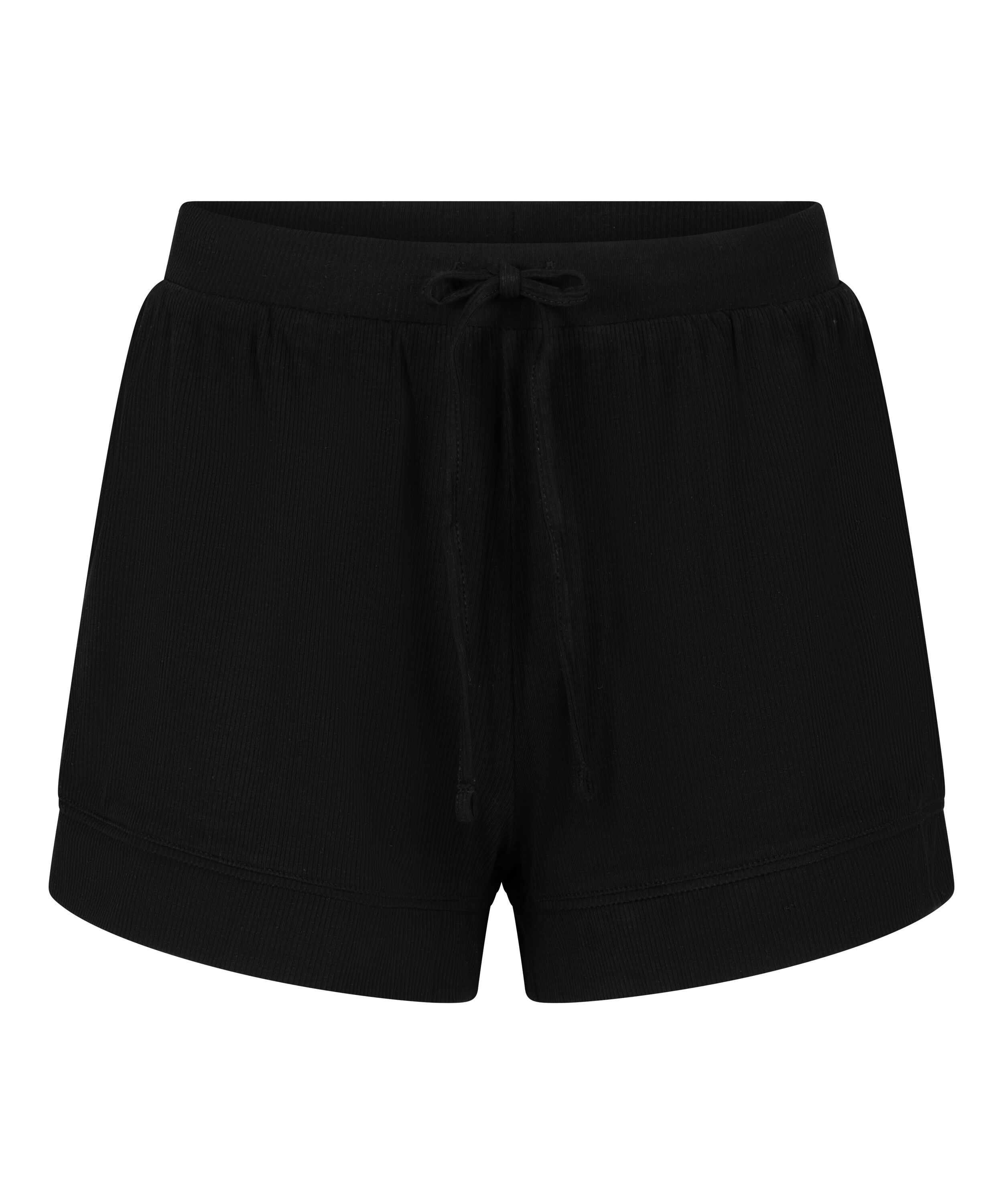 Short Jersey Rib Essential, Black