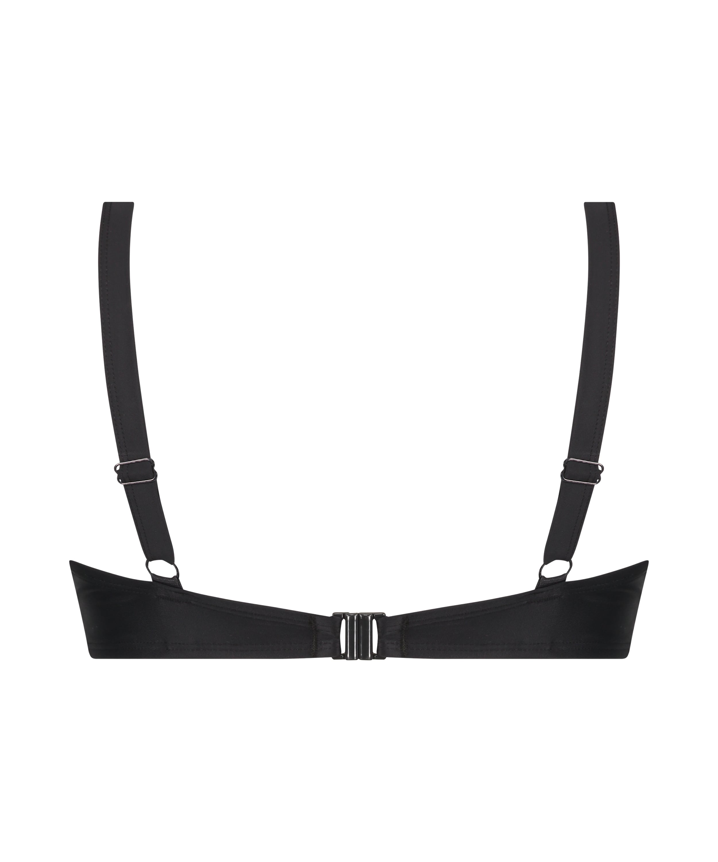 Luxe Non-Padded Underwired Bikini Top, Black, main