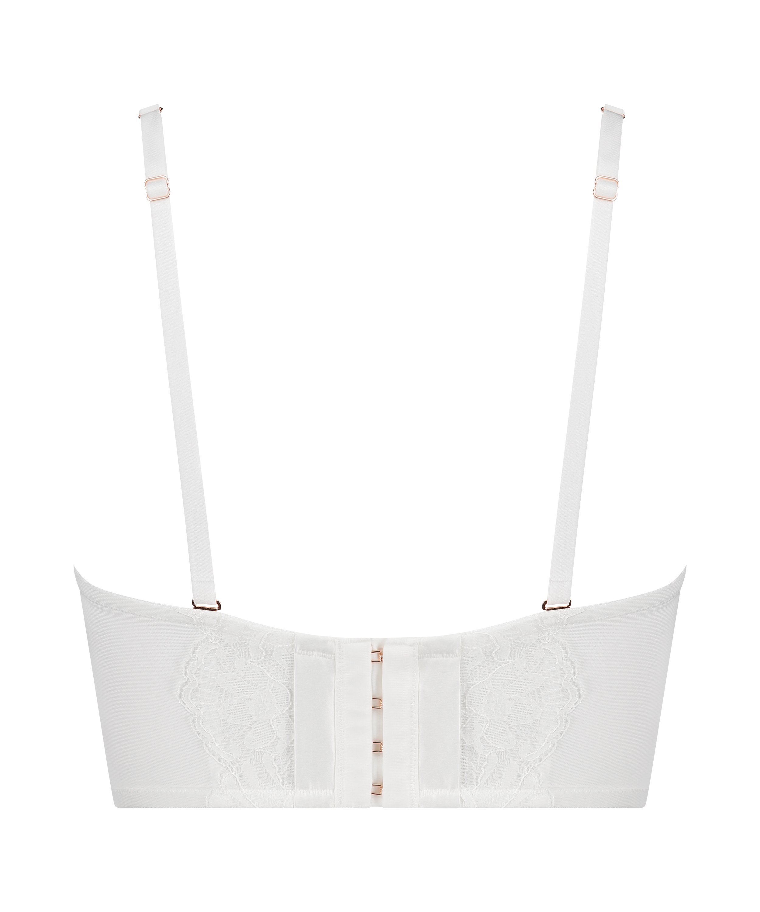 Jamie Padded Underwired Strapless Bra, White, main