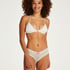 V-shaped Brazilian knickers mesh, White