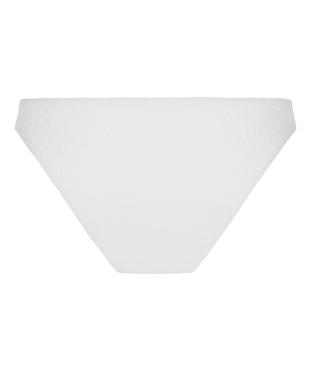 Highleg Bikini Bottom Crinkle, White