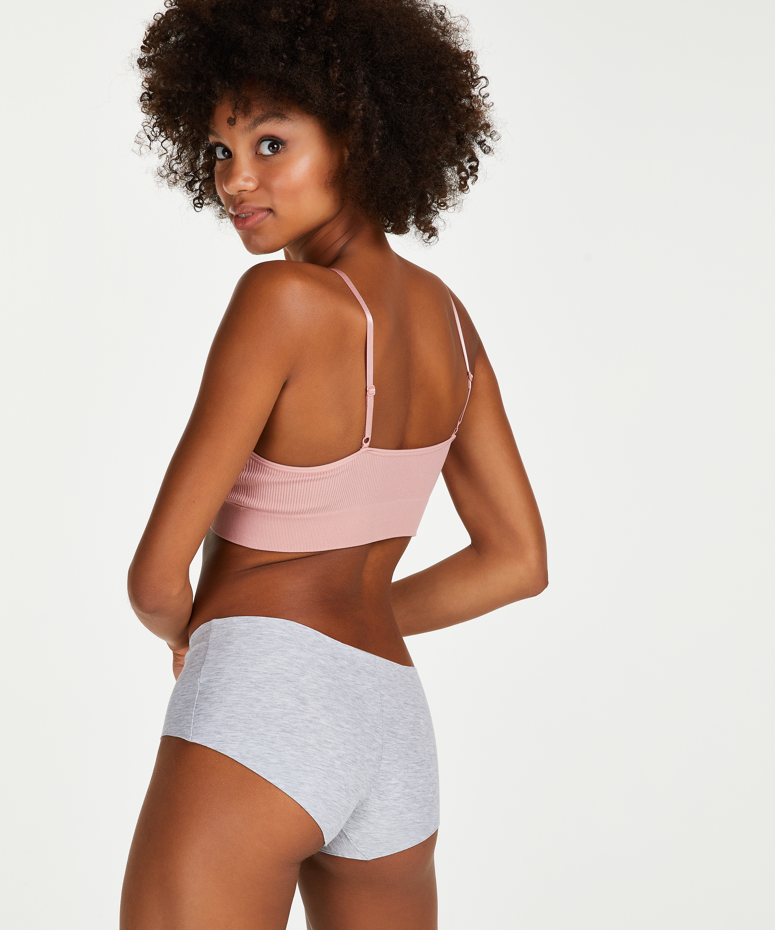 Invisible cotton boxers, Gray, main