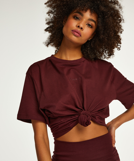 Biker Short Pyjama Set, Red