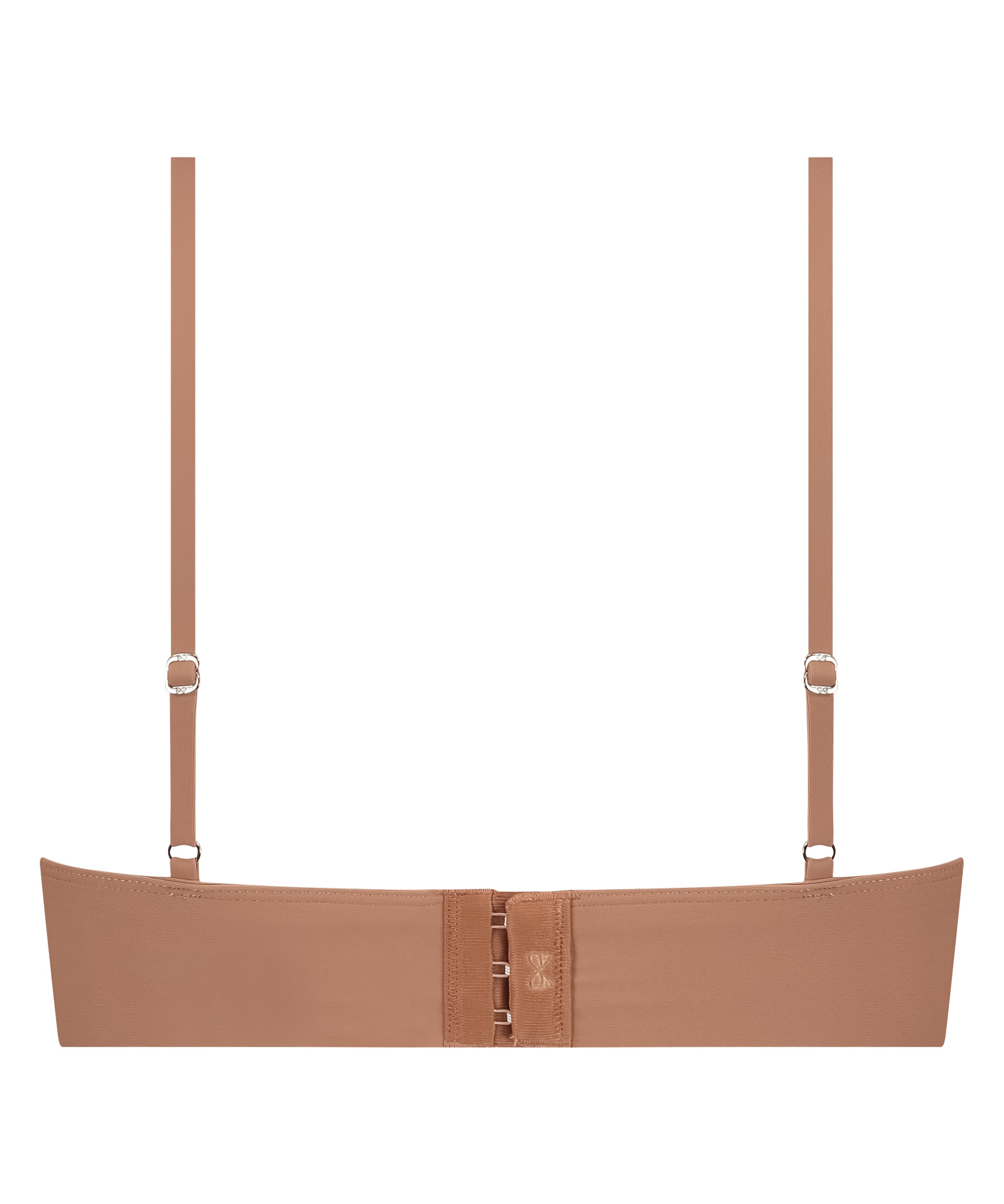 Smooth Triangle Bralette, Brown, main