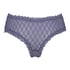 V-shaped Brazilian knickers mesh, Blue