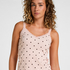 Singlet Rib Jersey Lace, Pink