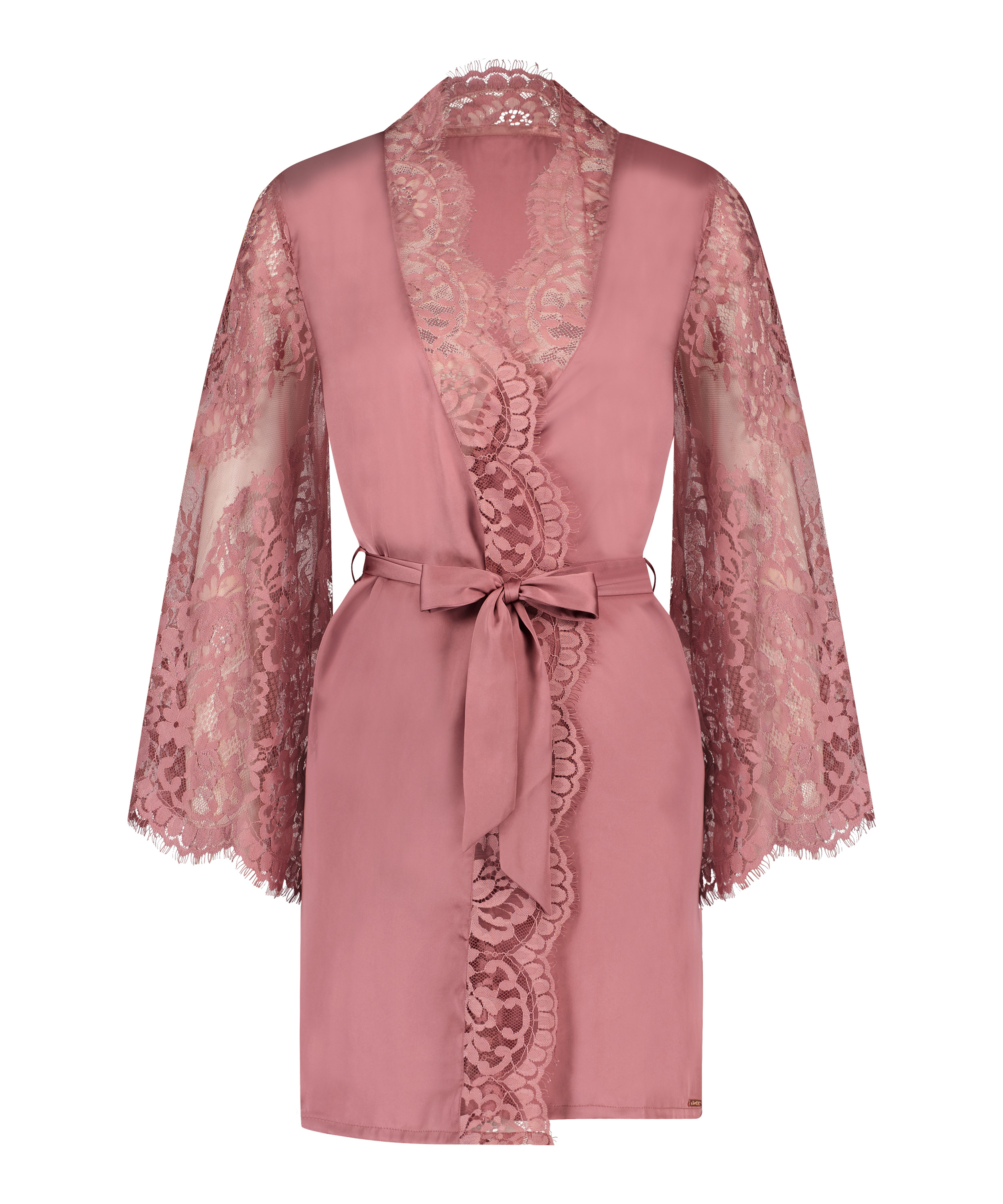 All-Over Lace Kimono, Pink, main