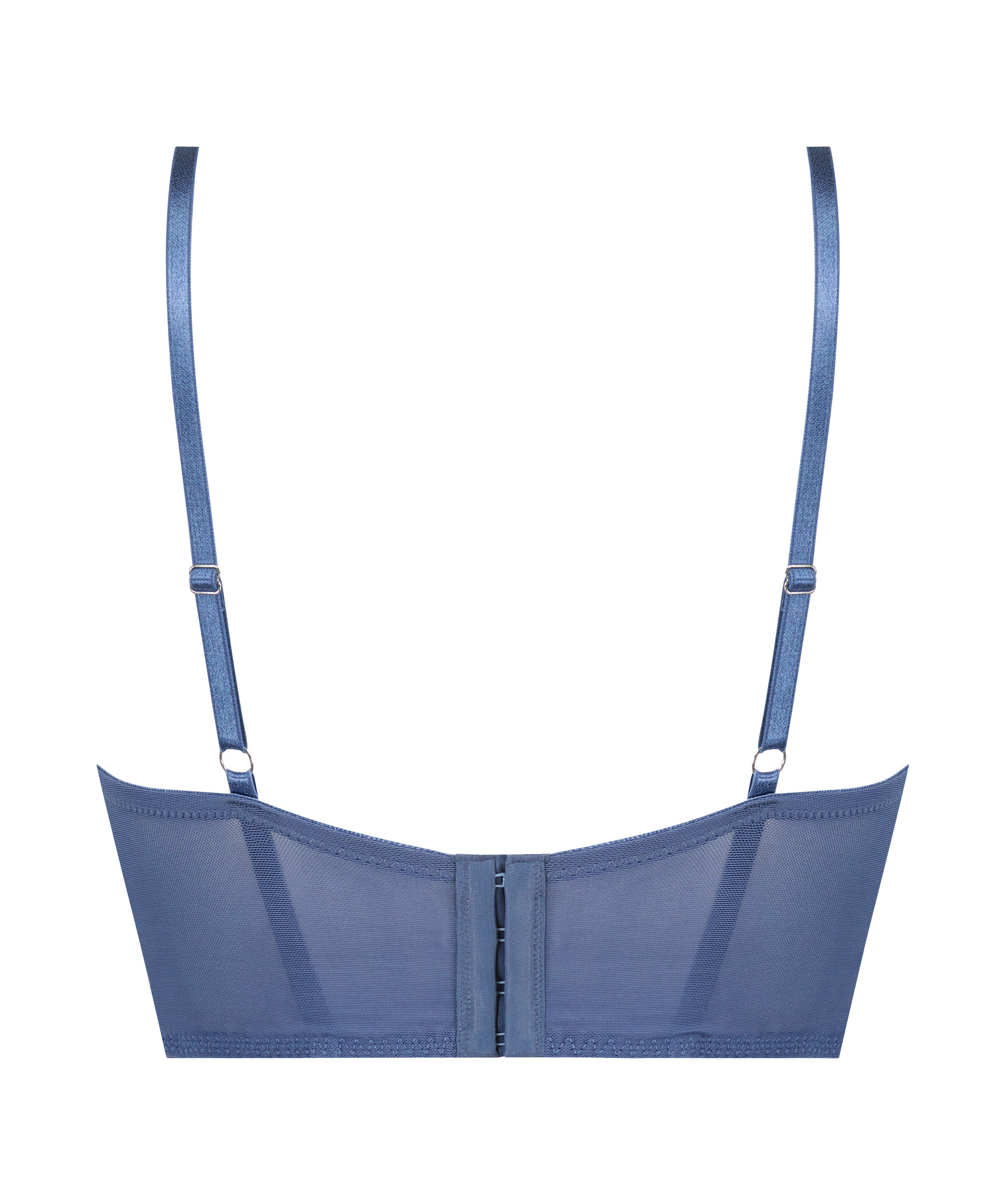 Lotta Padded Push-Up Longline Underwired Bra, Blue, main