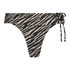Zebra Rio Bikini Bottoms, Brown