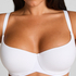 Cotton Padded Underwired Bra, White