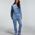 Velours Jogging Pants, Blue