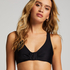 Luxe Non-Padded Underwired Bikini Top, Black