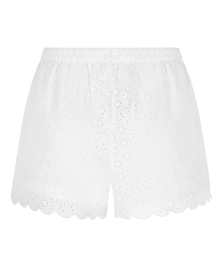 Short Broiderie Anglaise, White