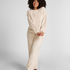 Longsleeved Top Fluffy Fleece, Beige