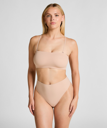 Smooth Bandeau Bralette, Beige