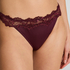 Lace & Shine Thong, Purple