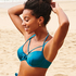 Sunset Dream Padded Underwired Bikini Top, Blue