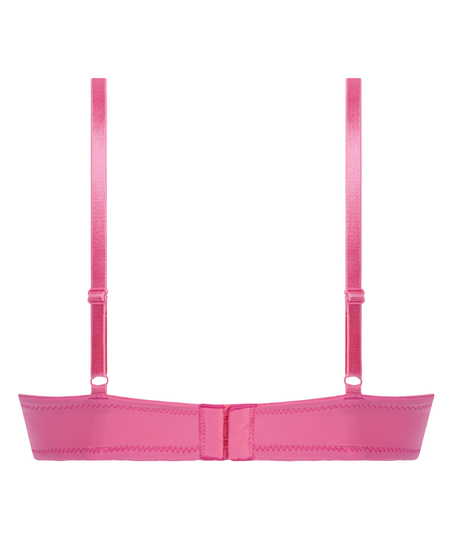 Plunge Padded Underwired Bra, Pink