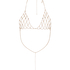 Chain Bralette Jewellery, Yellow