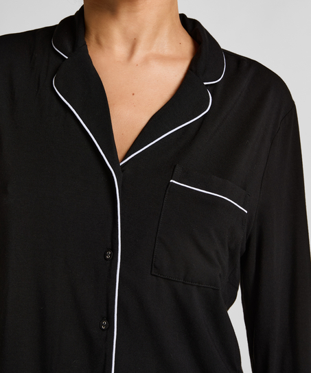 Essential Jersey Long-Sleeved Jacket, Black