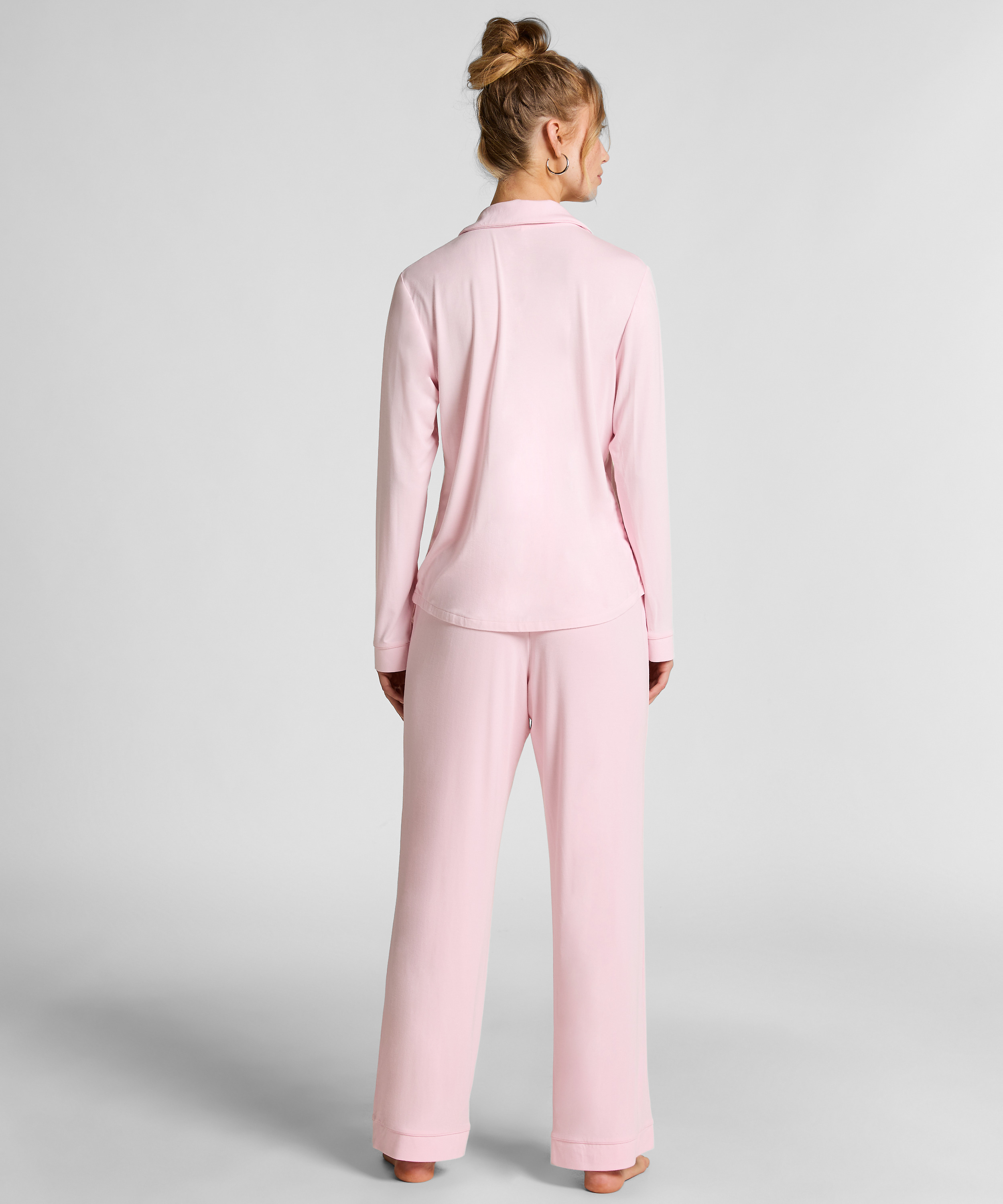 Essential Jersey Long-Sleeved Jacket, Pink, main