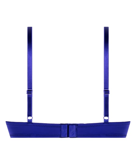 Plunge Padded Underwired Bra, Blue