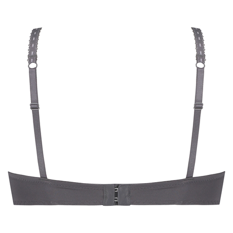 Theresa Padded Underwired Push-Up Bra, Gray