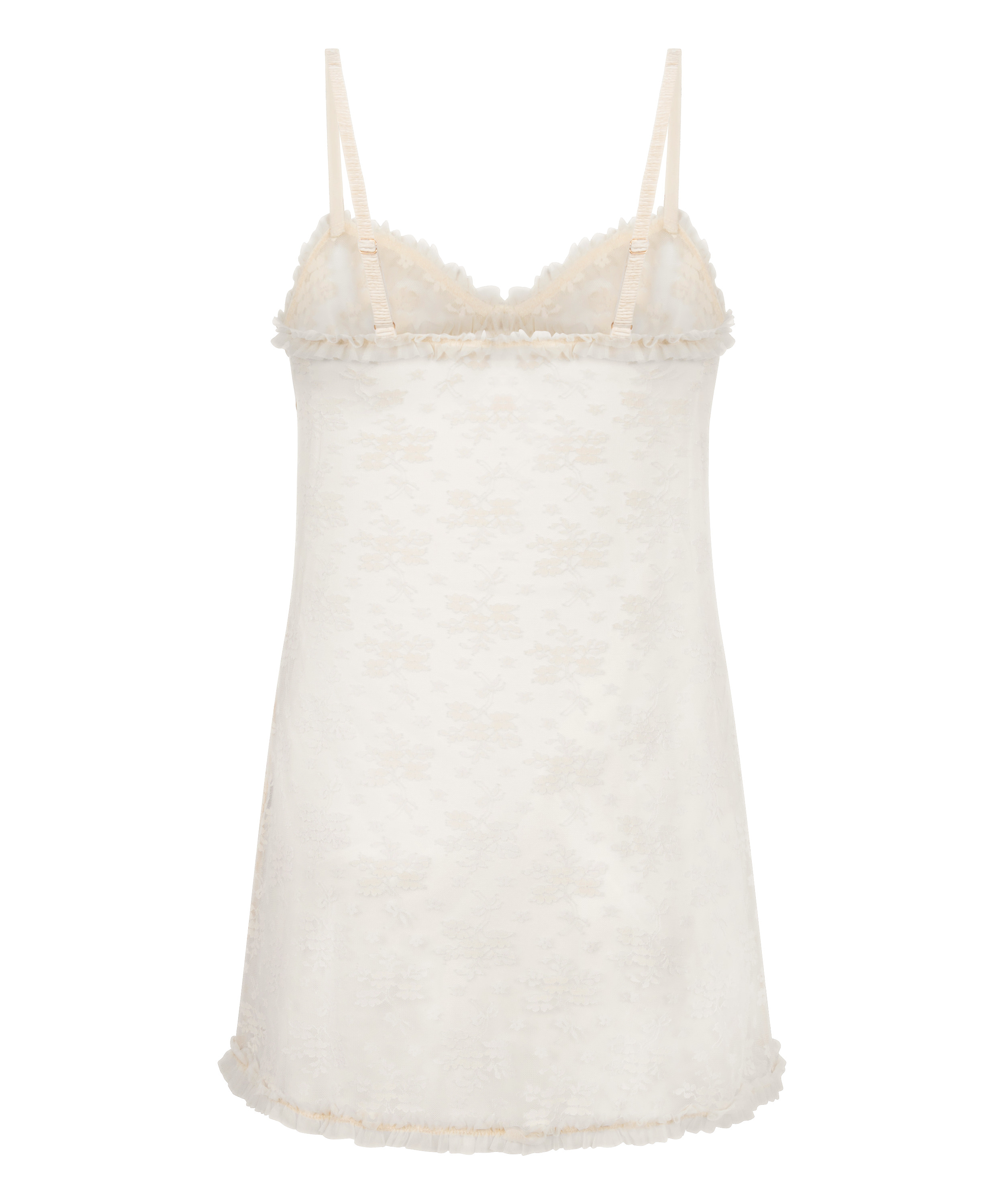 Darcy Slipdress Allover Lace, White, main