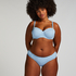 Scallop Rio Bikini Bottoms, Blue