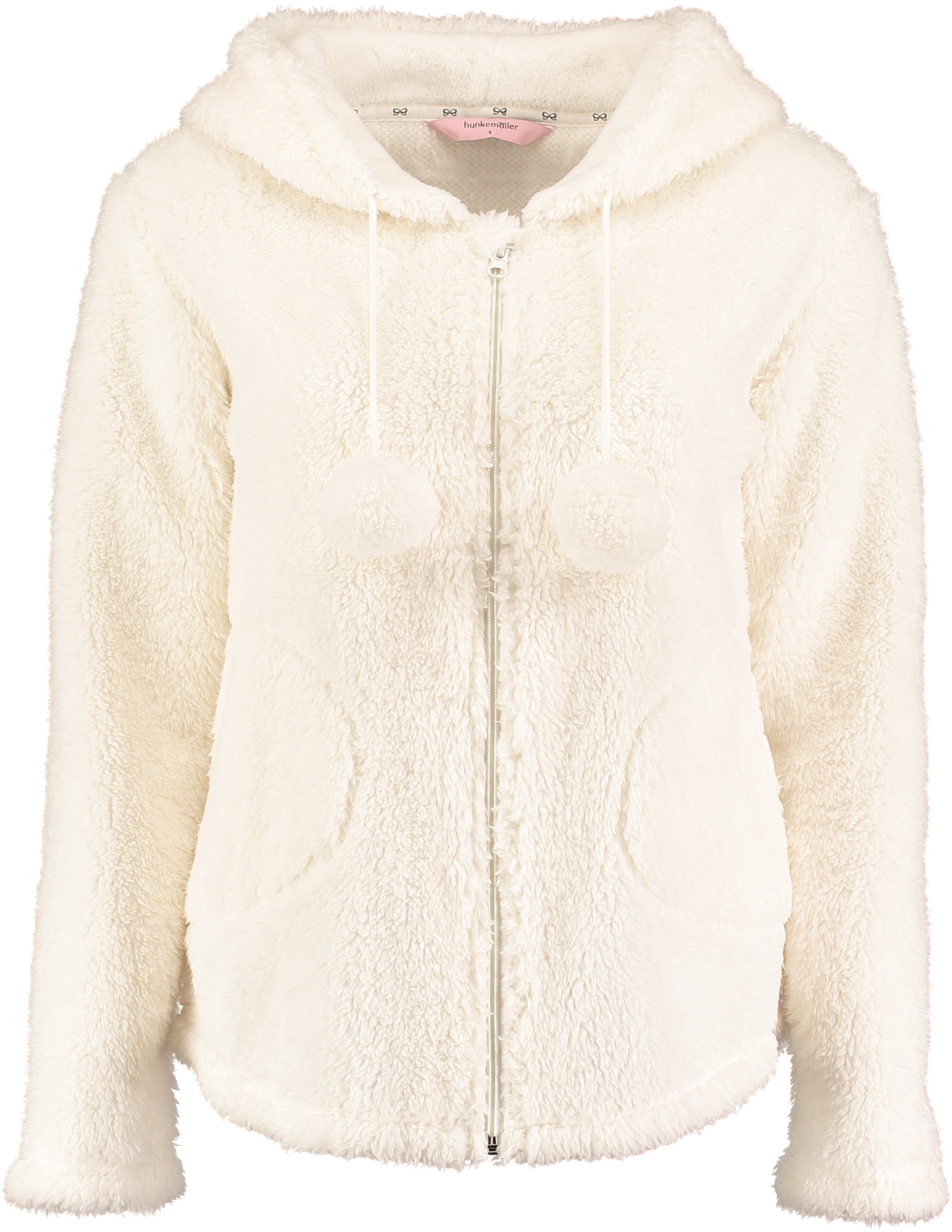 Jacket Ressy cardigown fleece, White, main
