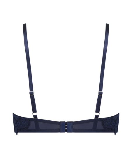 Pauline Padded Longline Underwired Bra, Blue