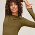 super soft Boatneck shirt with Cashmere, Green