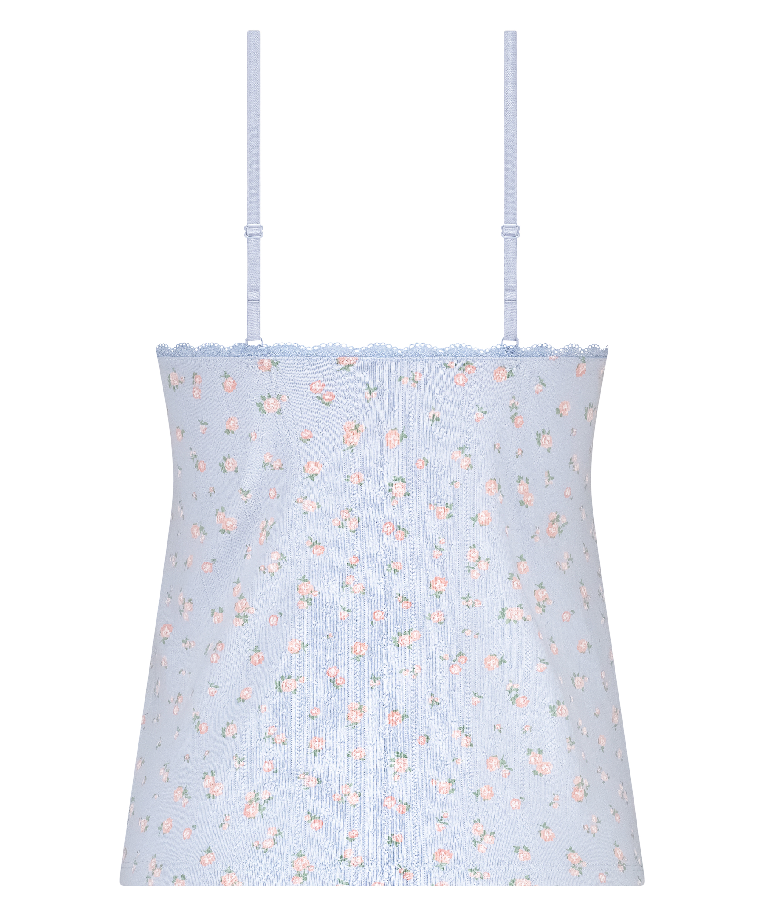 Cami Lace Top Pointelle, Blue, main