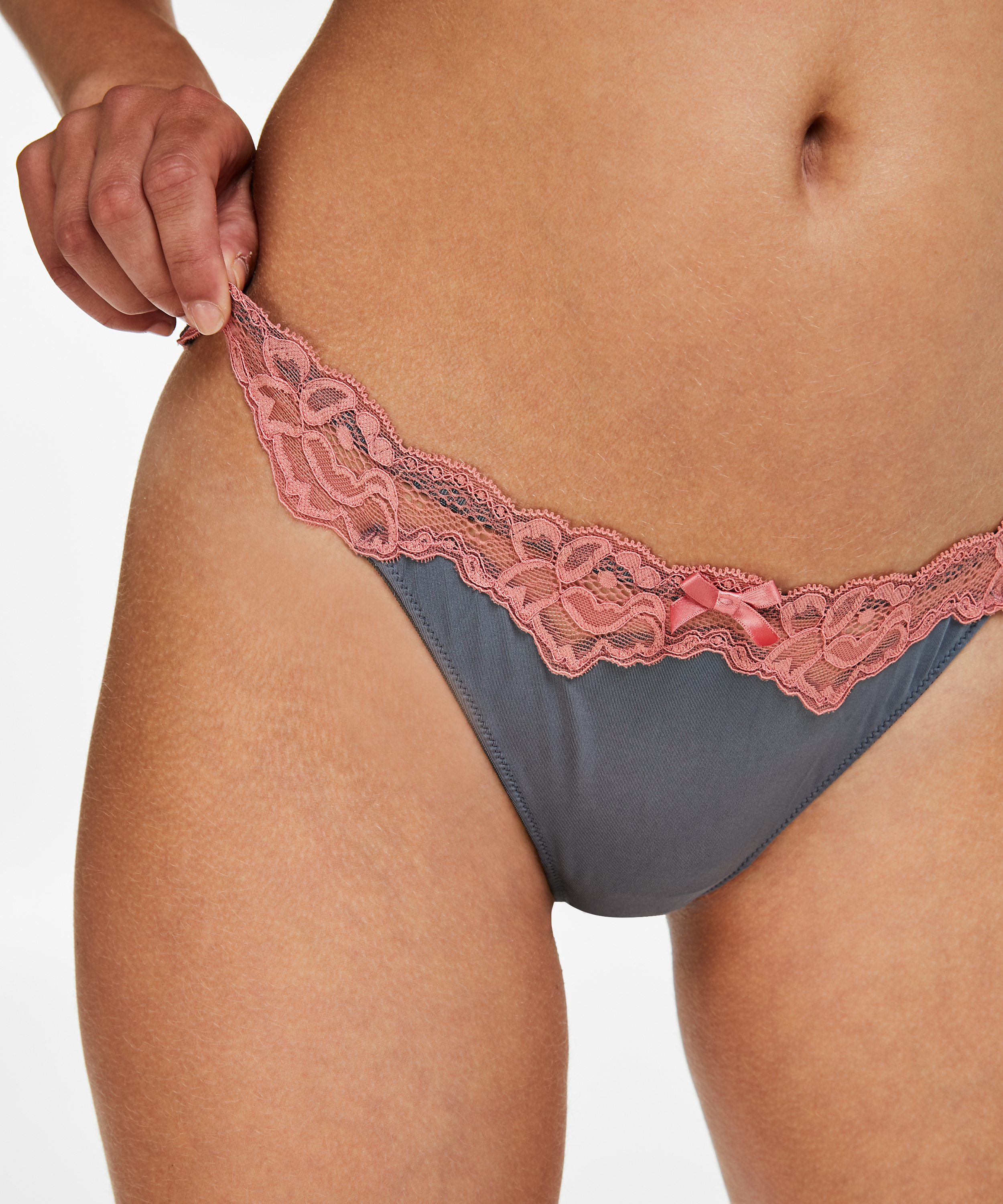 Secret Lace Thong, Gray, main