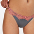 Secret Lace Thong, Gray