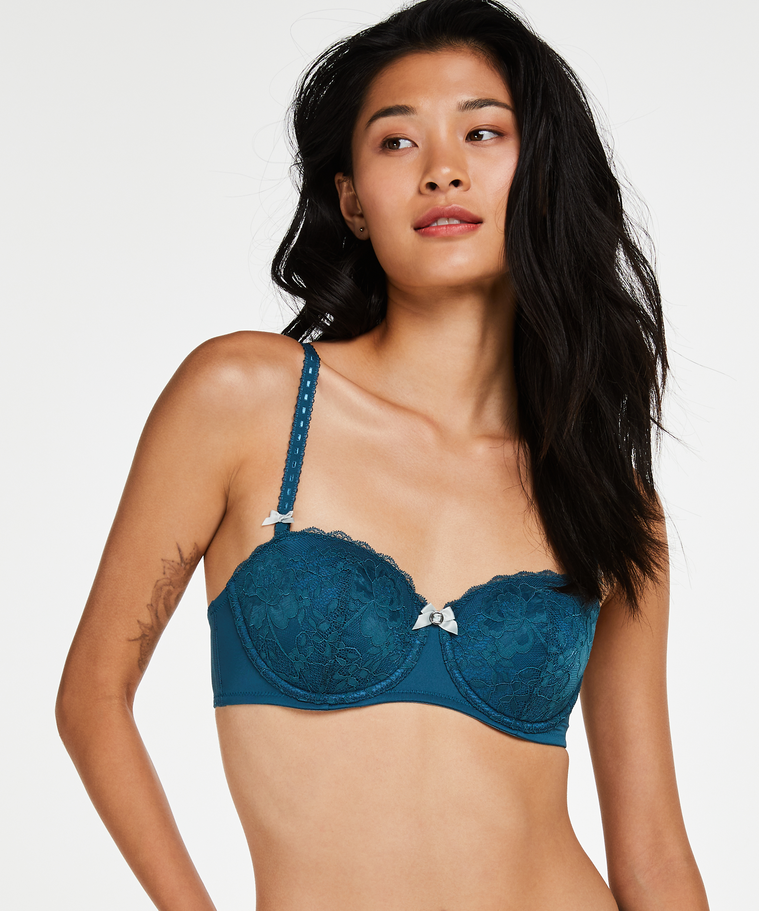 Padded Strapless Underwired Bra Maya, Blue, main