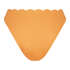 Scallop high-leg bikini bottoms, Orange