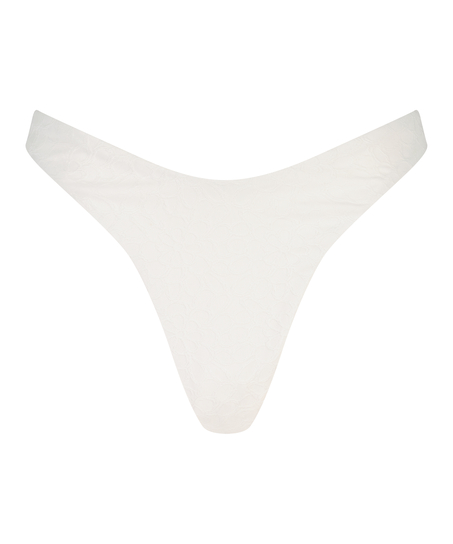 Sri Lanka High Leg Bikini Bottoms, White